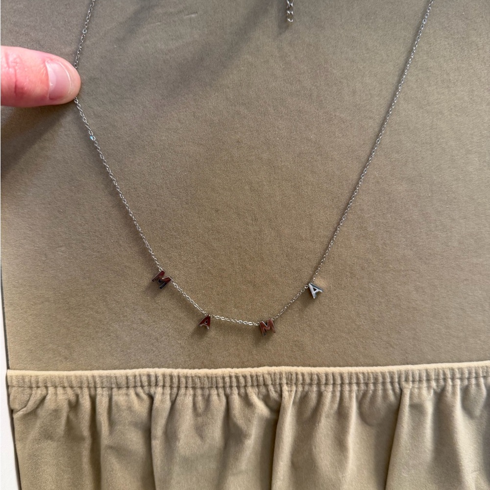 Silver 'Mama' Necklace
